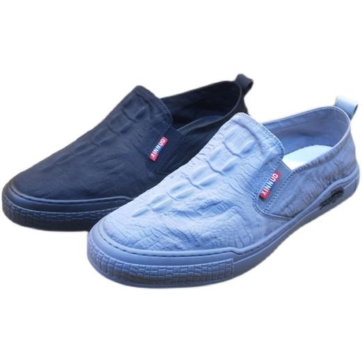 豪行2021夏季透气速干冰丝布鞋男11185236懒人驾车鞋乐福男鞋正品 商品图4