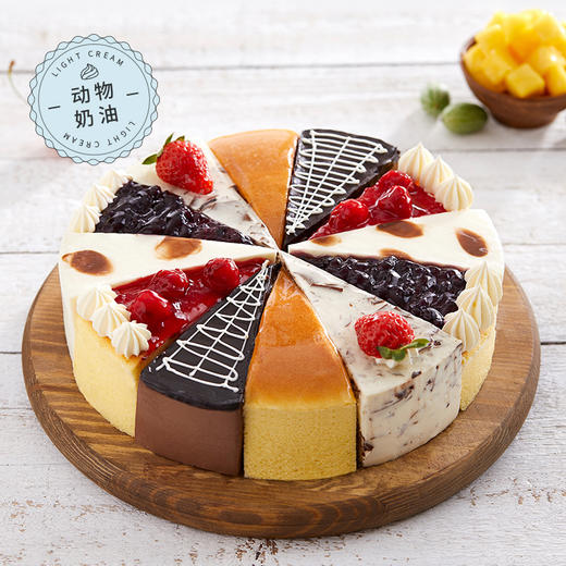 母亲节专享99.9元！【12块分享】爆款花镜下午茶，一次品尝6种美味蛋糕，破解选择困难症，聚会推荐（广州） 商品图0