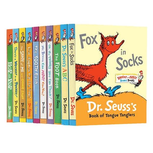 【宝莉爹书单·0-5岁】苏斯博士低幼版 Dr.Seuss's ABC 等纸板书10册 幼儿启蒙 廖彩杏推荐书单 商品图0