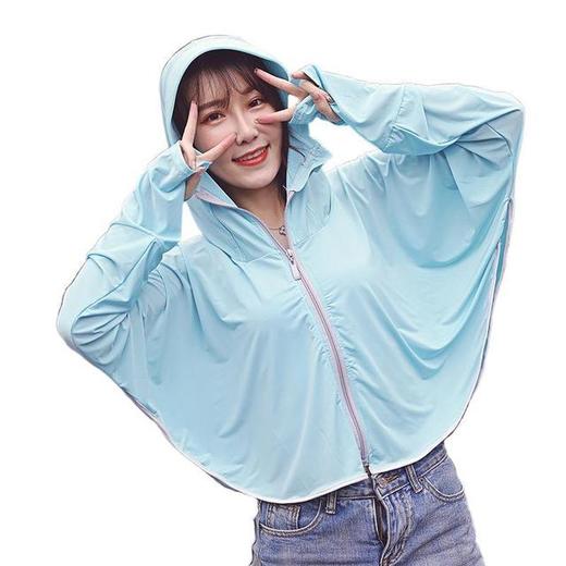 【服饰鞋包】新款夏季防晒衣户外骑行开车拉链连帽披肩沙滩透气冰丝 商品图4