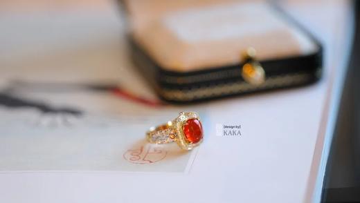 神奇必火|复古且高贵火欧珀戒指 商品图2