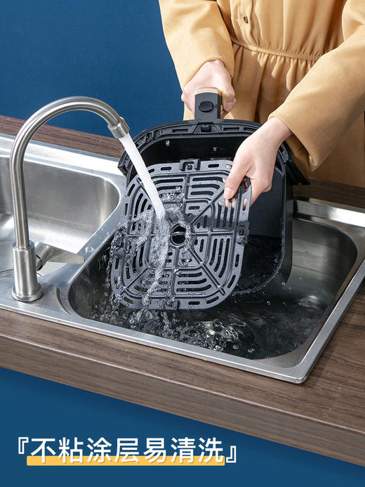 山本空气炸锅8016TS家用新款大容量5升智能烤箱一体多功能无油电薯条机 商品图3