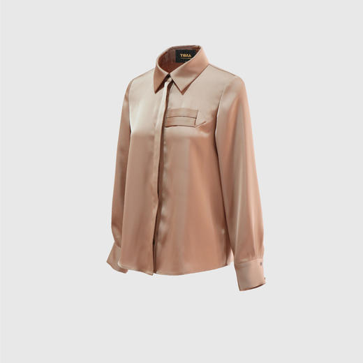 胸前假袋显瘦衬衣 商品图1