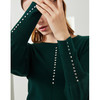 EITIE爱特爱秋季新款优雅宫廷风泡泡袖修身显瘦百搭针织衫女6301001 商品缩略图3