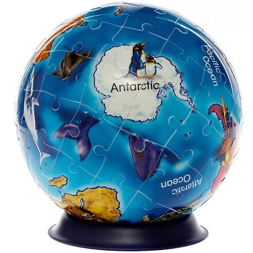 Ravensburger拼图睿思3D拼图球动物地球仪121267 商品图2