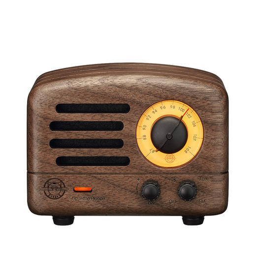 猫王小王子FM蓝牙便携式音箱/MW-2收音机桌面复古 商品图0