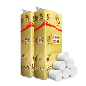 清风卷纸原木金装无芯卷筒纸厕纸卫生卷纸12卷家用实惠装