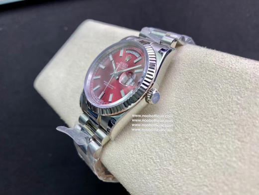 稀缺款 noob 劳力士 酒红色星期日志型系列 2836机芯 36mm 钢带搭配专柜正品一致的 904精钢 商品图5