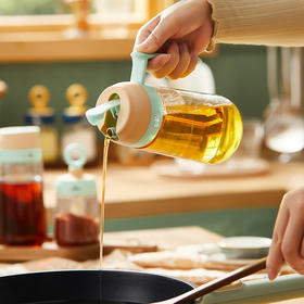 小熊玻璃油壶油瓶防漏油酱油瓶油瓶厨房用品组合套装醋壶小油罐CX-W0037