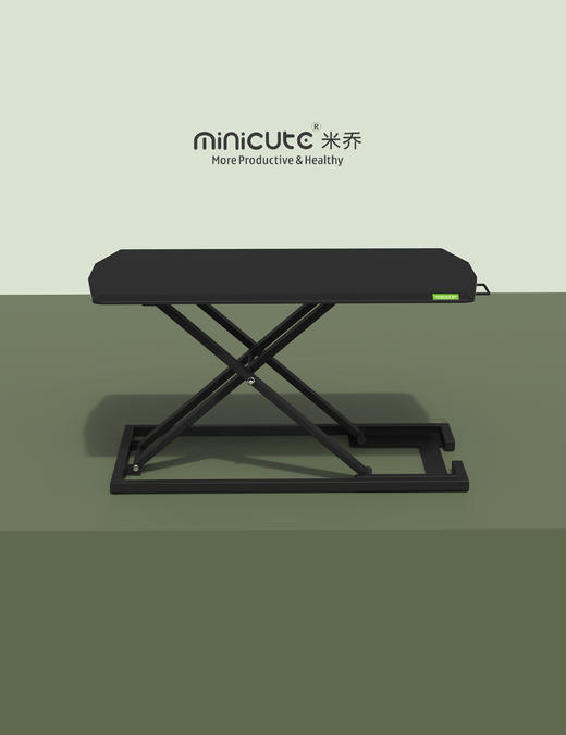 【站坐结合 健康办公】米乔人体工学 气动升降桌  14年专注人体工学跨国品牌，呵护腰椎颈椎 商品图1