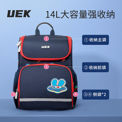 uek彩虹系列-贵族款双肩包书包 商品图1
