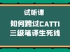 试听课：如何跨过CATTI三级笔译生死线 商品缩略图0