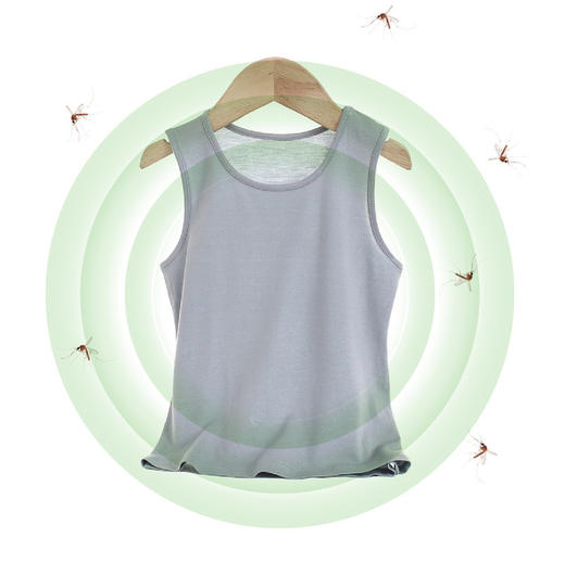 【舒蒂童装】 艾草网眼空调服圆领薄款背心防蚊装 商品图0