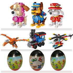 俐智扭蛋系列儿童盲盒拼装积木动漫