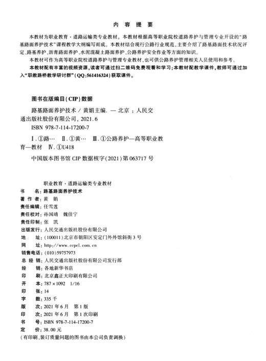 路基路面养护技术 商品图3