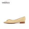 westory女鞋2021秋季新款软底尖头浅口奶奶鞋平底单鞋W21CE70811 商品缩略图1