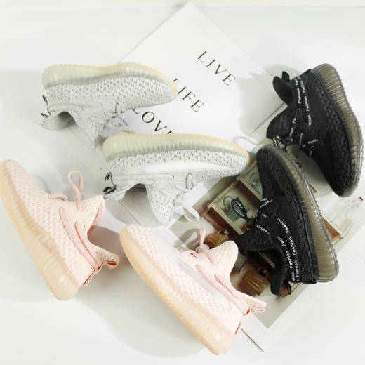 【特价 49元/双】童丨儿童新款休闲鞋飞织面料椰子儿童运动鞋透气网鞋软底男童休闲鞋【WG3528】 商品图0