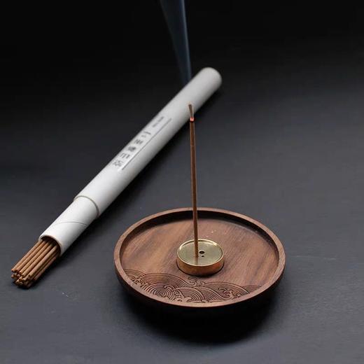 唯诗香赏| 黑胡桃木质线香插香座插香器 简约中式半手工禅意香插 商品图4