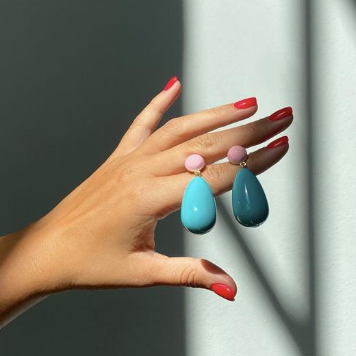 北京仓｜Eshvi-Colorful Drop-耳环［英国设计师］ 商品图3