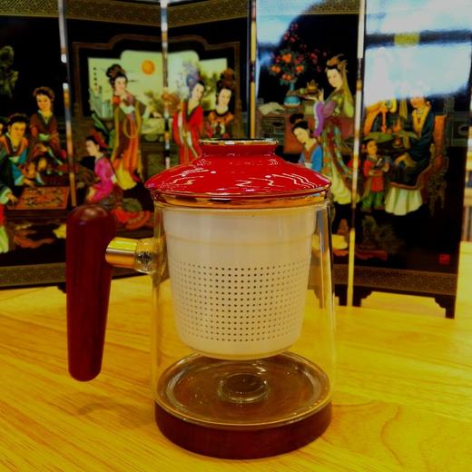 霁红玻璃办公杯 商品图0