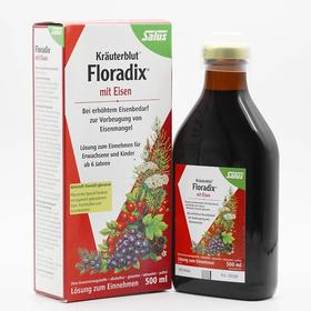 【直邮】Floradix 天然草本萃取铁元素液（德国版） 500ml