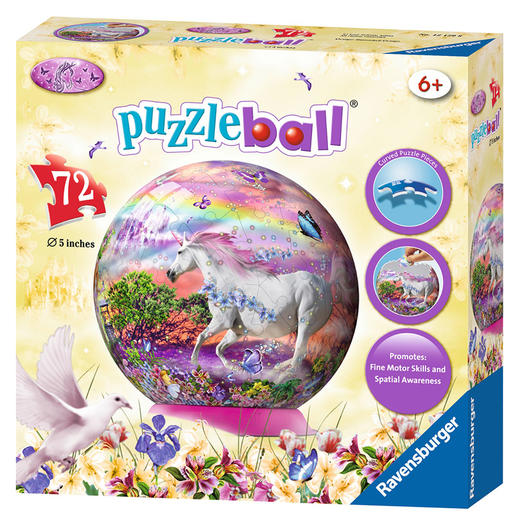 Ravensburger拼图睿思3D拼图球独角兽121298 商品图5