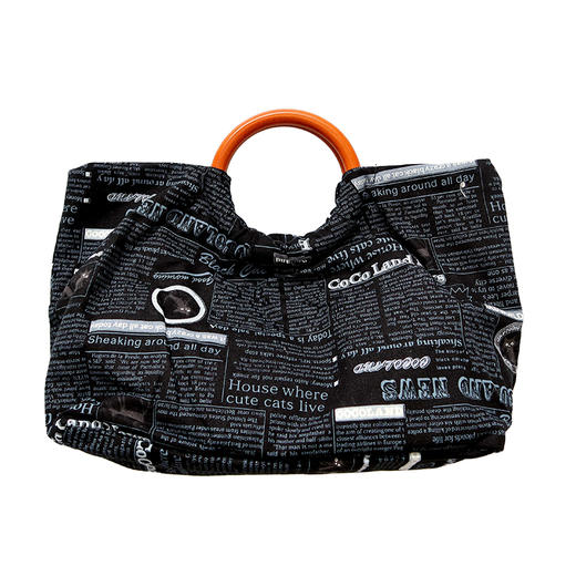 HUJI祤集Noble手提包插画报刊黑猫 商品图1