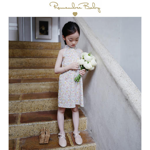 现货 / MAMIE | 英国进口LIBERTY面料 氛围感露肩小旗袍 商品图0