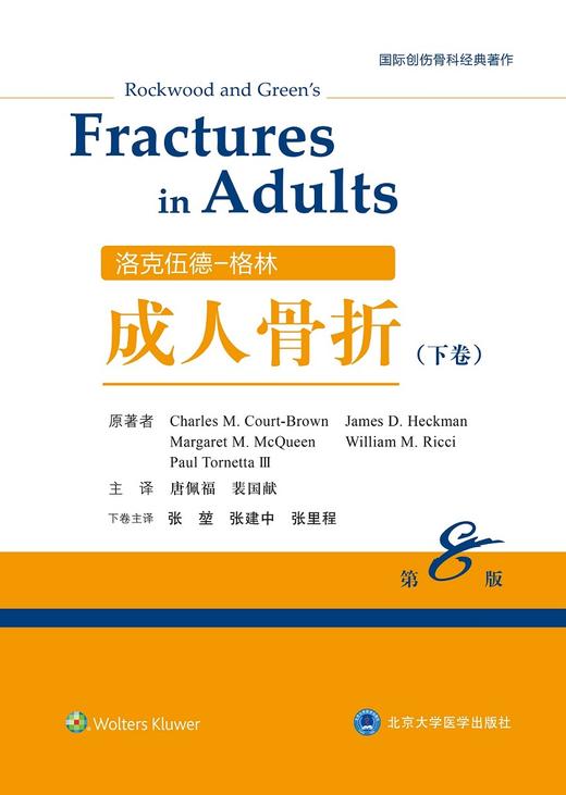 洛克伍德-格林成人骨折 第8版 上中下卷 国际创伤骨科经典著作 骨折脱位的流行病学 创伤临床疗效研究 唐佩福 主译 9787565916892 商品图3