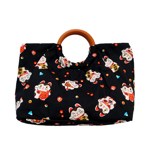 HUJI祤集Noble手提包风の花开运福猫 商品图2