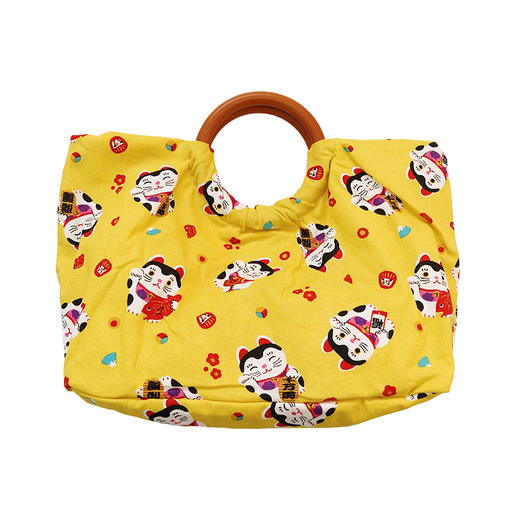 HUJI祤集Noble手提包风の花开运福猫 商品图0