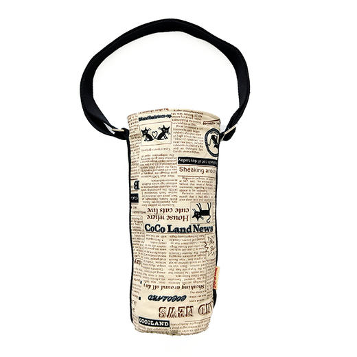 HUJI祤集长筒斜挎包插画报刊黑猫 商品图1