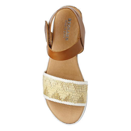 #断码特价36码#西班牙原产优雅超舒适女士皮凉鞋1410L-棕色（简约优雅系列） 商品图2