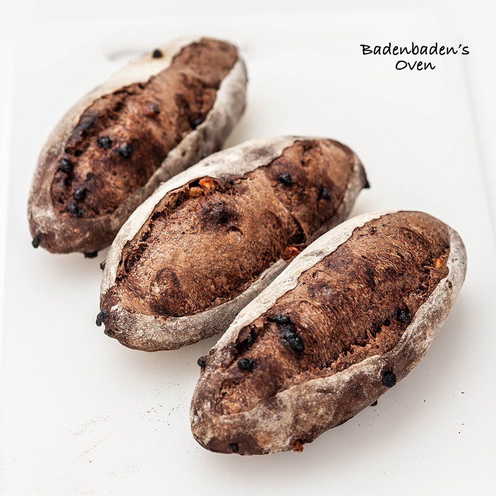 巧克力橙香欧包T65【鲁邦种天然酵母，补充能量健身推荐】