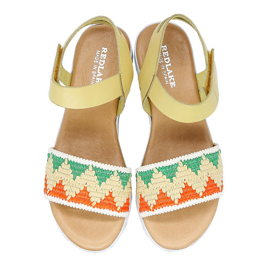 断码特价38码——西班牙原产优雅超舒适女士皮凉鞋1410L-米黄色（简约优雅系列） 商品图5