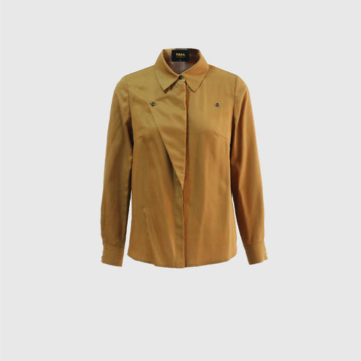 门襟加装饰搭片衬衣 商品图0