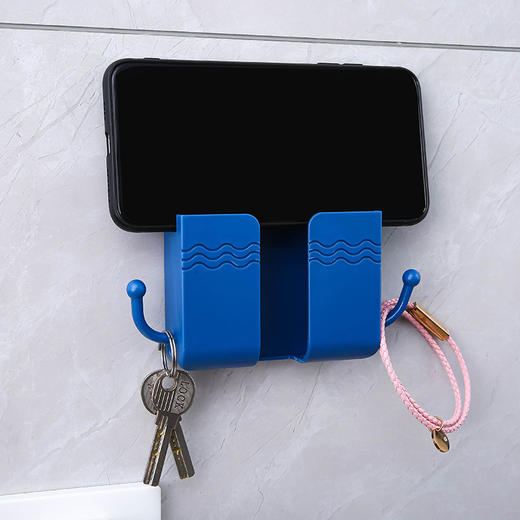 5个装超值！【告别凌乱！多功能置物盒】壁挂式床头收纳盒，免打孔手机充电支架，收纳控福音！贴墙壁客厅置物架，卧室电视空调遥控器收纳袋 商品图2