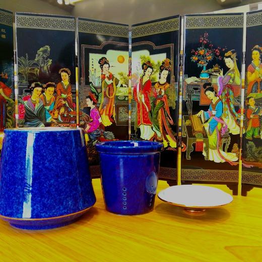 大漆水杯  蓝色  /  红色 商品图2