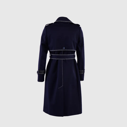 撞色明线优雅风衣（附腰带） 商品图3