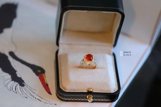 神奇必火|复古且高贵火欧珀戒指 商品图4