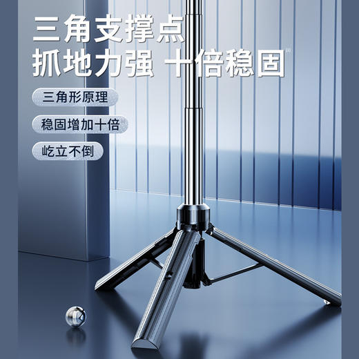 【自拍杆】AA31手机自拍杆蓝牙双夹平板桌面直播支架棒落地多机位 商品图2