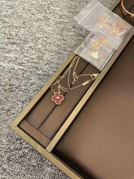 Vca单钻红四叶草项链，乱真精工，高品质，实拍，配全套专柜包装 商品图2