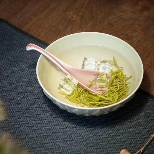 清如许严选｜翠影朝霞 豇豆红如意勺/秘色青瓷莲瓣碗套组 商品图0