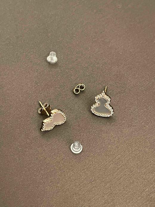 Qeelin白葫芦耳钉（一对），乱真精工，高品质，实拍，配全套专柜包装 商品图7