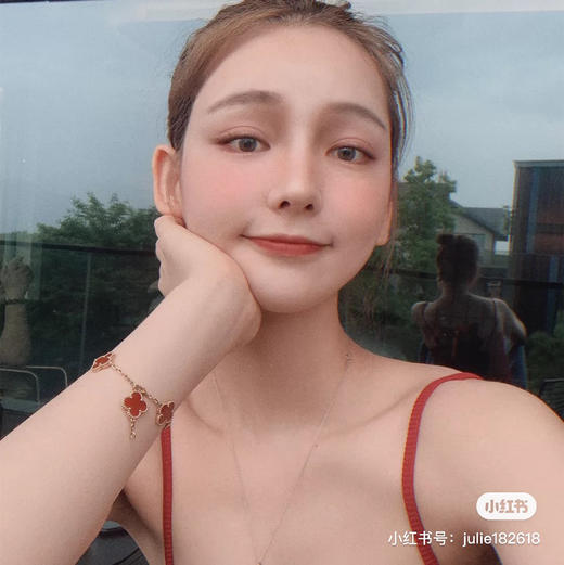 Vca经典四叶草红5花手链，乱真精工，高品质，实拍，配全套专柜包装 商品图10