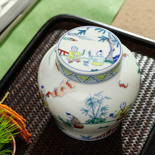 青花斗彩童趣套组 商品图1