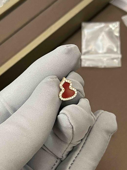 Qeelin红葫芦耳钉（一对），乱真精工，高品质，实拍，配全套专柜包装 商品图5