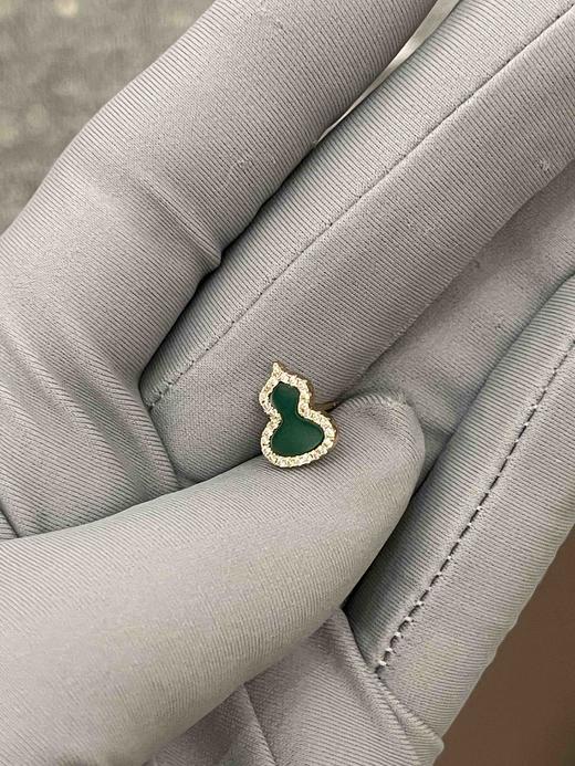 Qeelin绿葫芦耳钉（一对），乱真精工，高品质，实拍，配全套专柜包装 商品图9