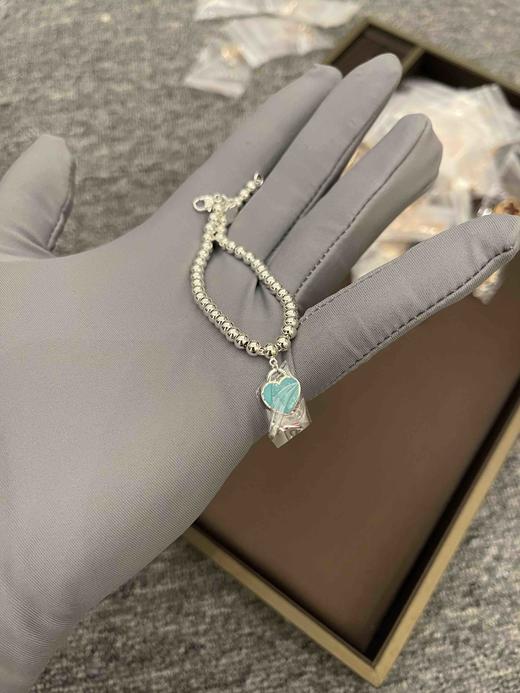 帝夫尼蓝色爱心手链，乱真精工，高品质，实拍，配全套专柜包装（手围加1或者1.5即可） 商品图2