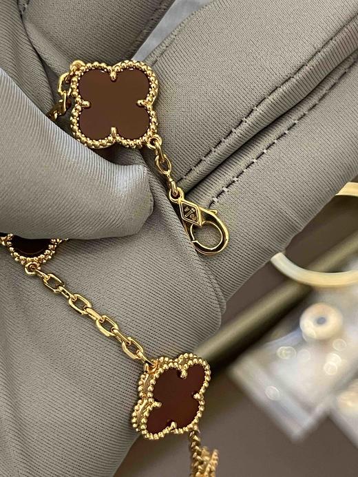 Vca经典四叶草红5花手链，乱真精工，高品质，实拍，配全套专柜包装 商品图8